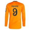 Maglia da Calcio a Maniche Lunghe Real Madrid Mbappé 9 Trasferta 2024-25 per Uomo